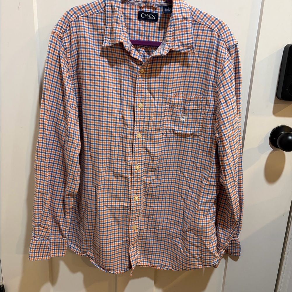 Chaps Men's Vibrant Plaid Button-Down Flannel Shirt